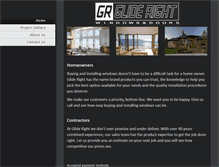 Tablet Screenshot of gliderightwindows.com